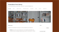 Desktop Screenshot of greensborofreelibrary.org